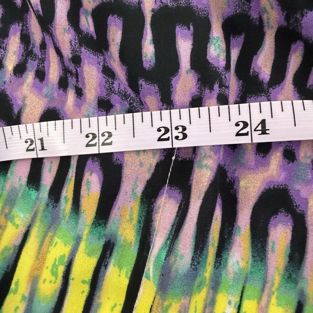 Bold Elements NEW Ikat Printed Blouse Women XL Tie Dye Bohemian Festival Top - Picture 9 of 10